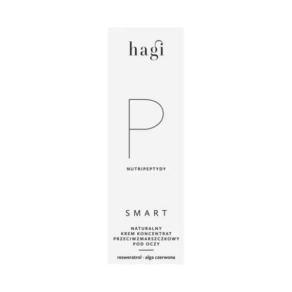 Hagi Smart P naturalny krem pod oczy przeciwzmarszczkowy z nutripeptydami i resweratrolem 50+, 15 ml - obrazek 3