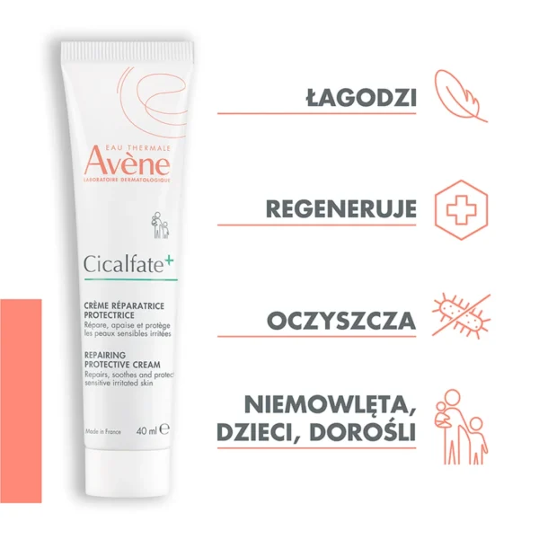 Avene Cicalfate+ regenerujący krem ochronny, 40 ml - obrazek 4