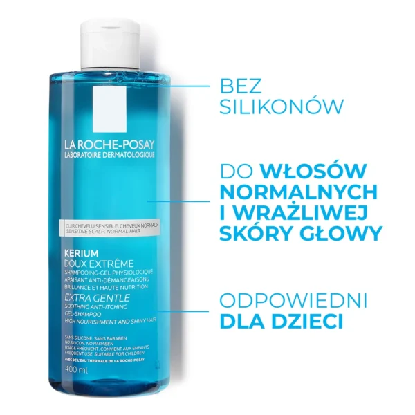 La Roche-Posay Kerium szampon ekstremalnie delikatny, 400 ml