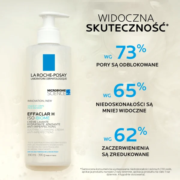 La Roche Posay Effaclar H Iso-Biome krem myjący, 390 ml