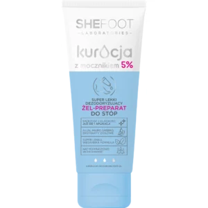 SheeFoot Kuracja z mocznikiem super lekki dezodoryzujący żel-preparat do stóp - mocznik 5%, 75 ml