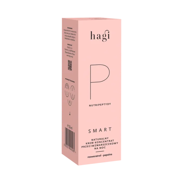 Hagi Smart P naturalny krem przeciwzmarszczkowy na noc z nutripeptydami, 50 ml - obrazek 6