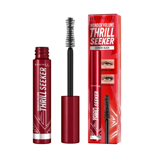 Rimmel Wonder'Volume Thrill Seeker tusz do rzęs Extreme Black, 8 ml