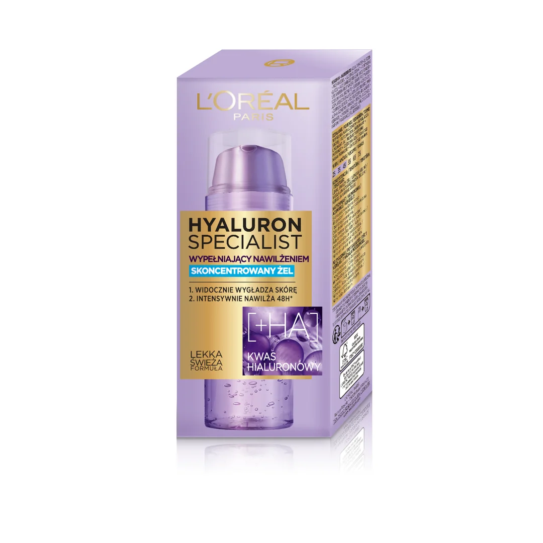 L`Oreal Paris Hyaluron Specjalist wypełniający nawilżeniem skoncentrowany żel do twarzy, 50 ml