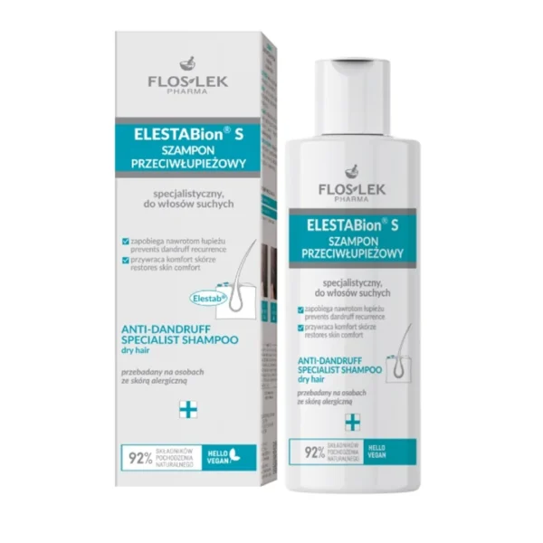 Elestabion szampon przeciwłupieżowy do włosów suchych, 150 ml