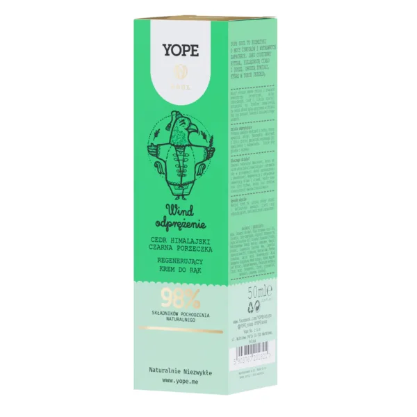 Yope Wind regenerujący krem do rąk, 50 ml