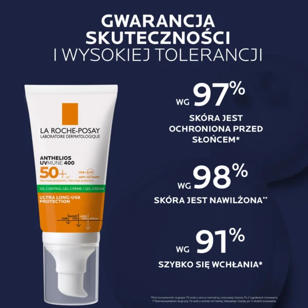 La Roche-Posay Anthelios UVMUNE 400 Oil Control żel-krem SPF50+, 50 ml