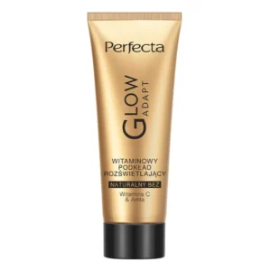 Perfecta Glow Adapt witaminowy podkład rozświetlający Naturalny beż, 30 ml