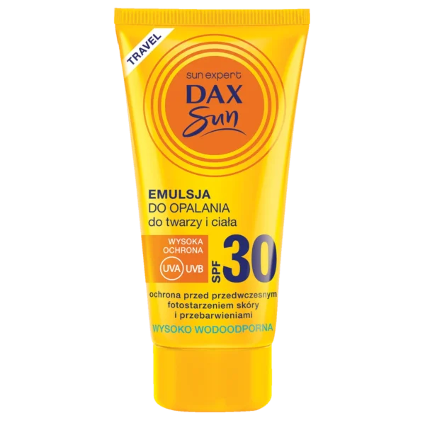 Dax Sun Travel Emulsja Do Opalania Do Twarzy i Ciała SPF 30, 50 ml