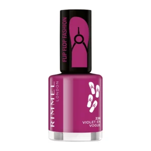 Rimmel 60 Seconds Flip Flop lakier do paznokci szybkoschnący 336 Violet En Vogue, 8 ml