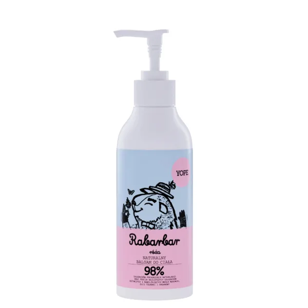 YOPE balsam do rąk i ciała rabarbar i róża, 300 ml