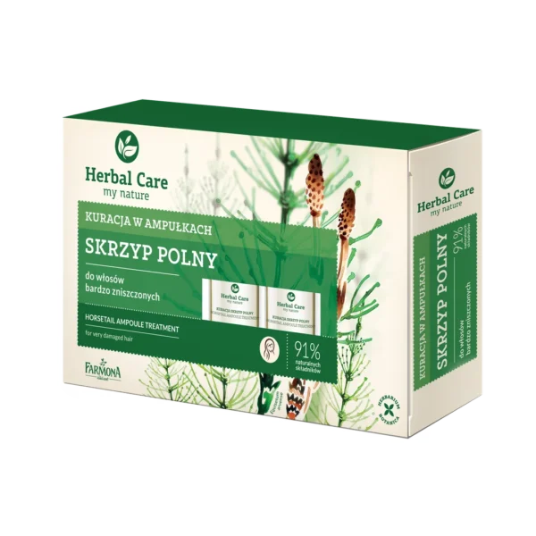 Herbal Care kuracja w ampułkach do włosów bardzo zniszczonych Skrzyp polny, 5x5 ml