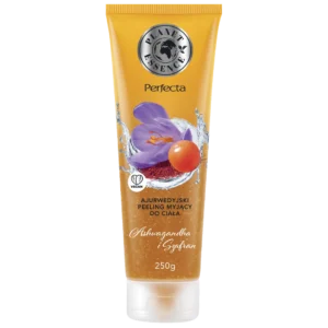 Perfecta Planet Essence ajurwedyjski peeling myjący do ciała ashwagandha i szafran, 250 g