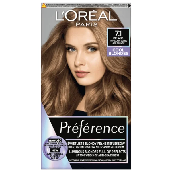 L`Oreal Paris Récital Préférence farba do włosów L 7.1 Islande, 1 szt.
