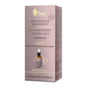 Ava Aktywator Młodości Plus 10% Niacynamid i Śnieżna Alga z Witaminą B5 serum, 30 ml