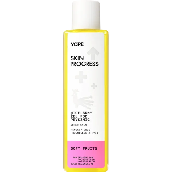 YOPE Skin Progress Super Calm micelarny żel pod prysznic Soft Fruits, 200 ml
