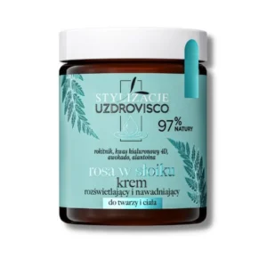 Uzdrovisco Rosa w słoiku krem rozświetlający i nawadniający do twarzy i ciała, 160 ml