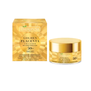 Bielenda Golden Placenta Collagen Reconstructor liftingująco-ujędrniający krem przeciwzmarszczkowy 50+, 50 ml