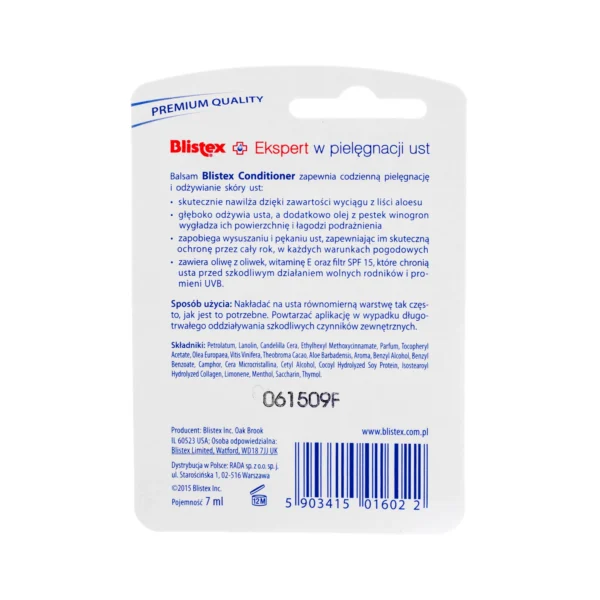 Blistex Balsam do ust  CONDITIONER odżywczy  słoik-7 ml