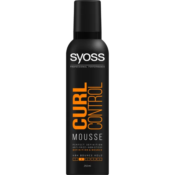 Syoss Curl Control pianka do włosów kręconych zapobiegająca puszeniu mocna, 250 ml