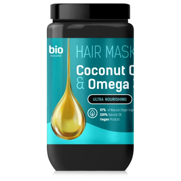 BIO Naturell odżywcza maska do włosów z olejem kokosowym i omega-3, 946 ml