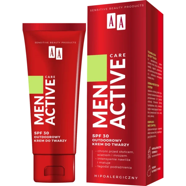 AA MEN Active Care outdoorowy krem do twarzy SPF30, 50 ml - obrazek 3