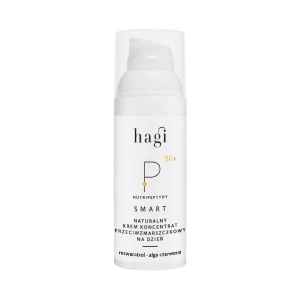 Hagi Smart P naturalny krem koncentrat przeciwzmarszczkowy na dzień z nutripeptydami, 50 ml