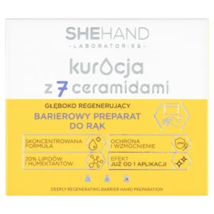 SheHand Kuracja z 7 ceramidami głęboko regenerujący barierowy preparat do rąk, 80 g