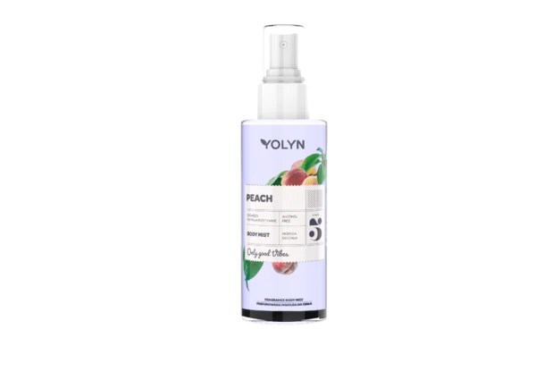 Yolyn Peach brzoskwiniowa mgiełka do ciała, 200 ml