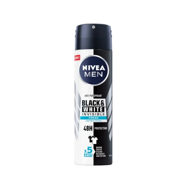 Nivea Black & White Invisible Fresh antyperspirant w sprayu, 150 ml
