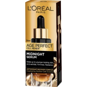 L'Oréal Paris Age Perfect Cell Renew Midnight przeciwzmarszczkowe serum do twarzy, 30 ml