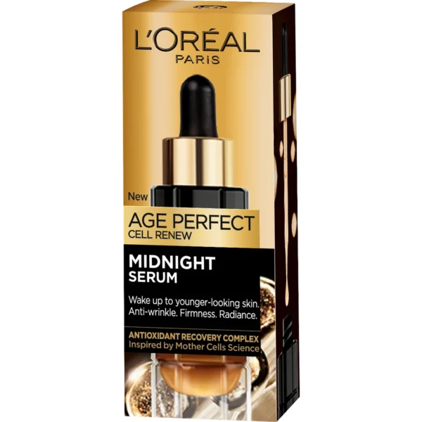 L'Oréal Paris Age Perfect Cell Renew Midnight przeciwzmarszczkowe serum do twarzy, 30 ml