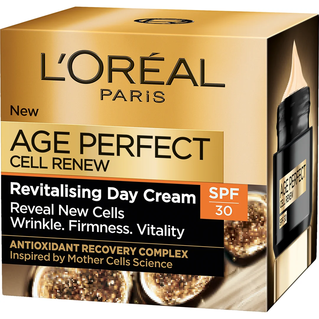 L’Oréal Paris Age Perfect Cell Renew krem przeciwzmarszczkowy na dzień z SPF 30, 50 ml