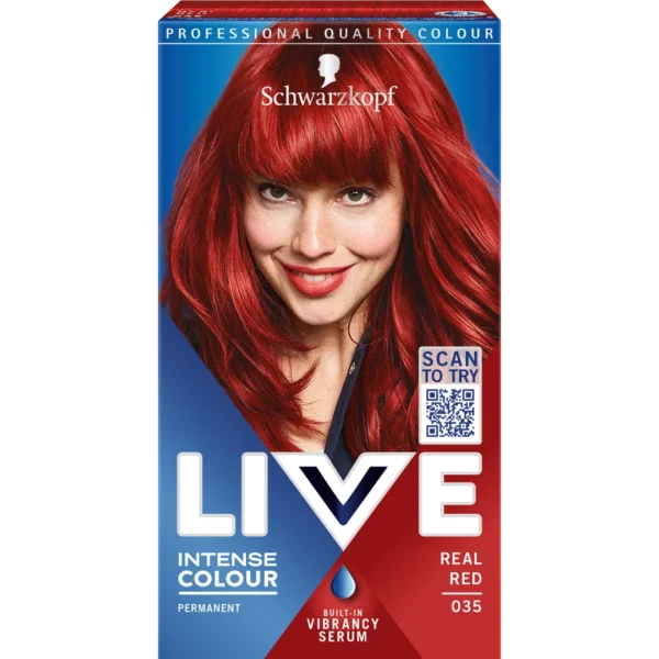 Schwarzkopf Live Intense Colour farba do włosów 035 Real Red, 1 szt.