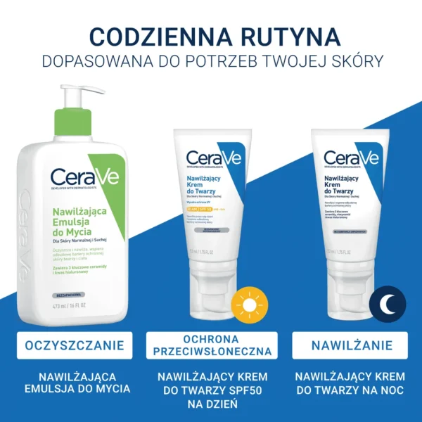 CeraVe nawilżający krem do twarzy, 52 ml