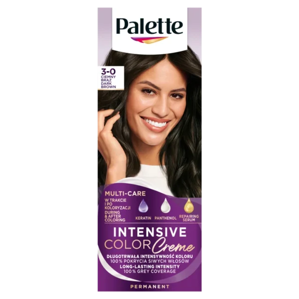 Schwarzkopf Palette Intensive Color Creme farba do włosów N2 ciemny brąz, 1 szt.