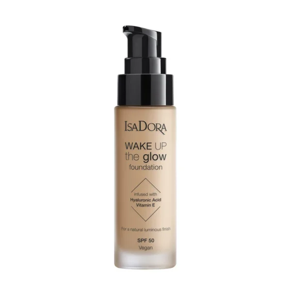 IsaDora Wake Up The Glow Podkład rozświetlający z filtrem SPF 50 nr 3N Neutral Light, 30 ml
