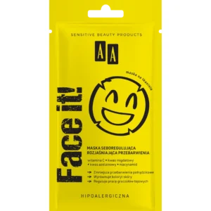 AA FACE IT! Maska seboregulująca rozjaśniająca przebarwienia, 18 ml
