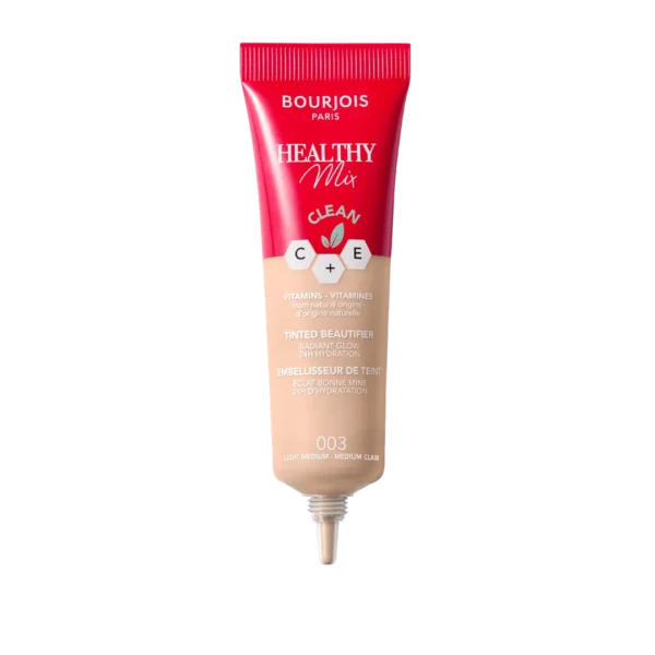 Bourjois Healthy Mix podkład witaminowy do twarzy krem tonujący o naturalnym wykończeniu, 003 Medium, 30 ml - obrazek 3