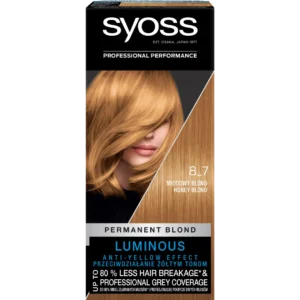 Syoss Permanent Coloration Blond trwała farba do włosów, 7_8 Miodowy Blond, 1 szt.