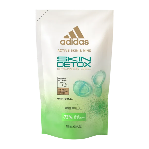 adidas Active Skin & Mind Skin Detox żel pod prysznic dla kobiet, refill, 400 ml - obrazek 3