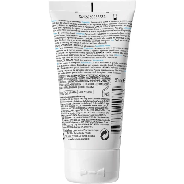 La Roche-Posay Lipikar Xerand regenerujący krem do rąk, 50 ml