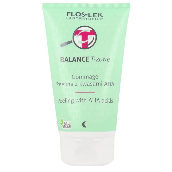 Flos-Lek Balance T-Zone gommage peeling z kwasami AHA, 125 g
