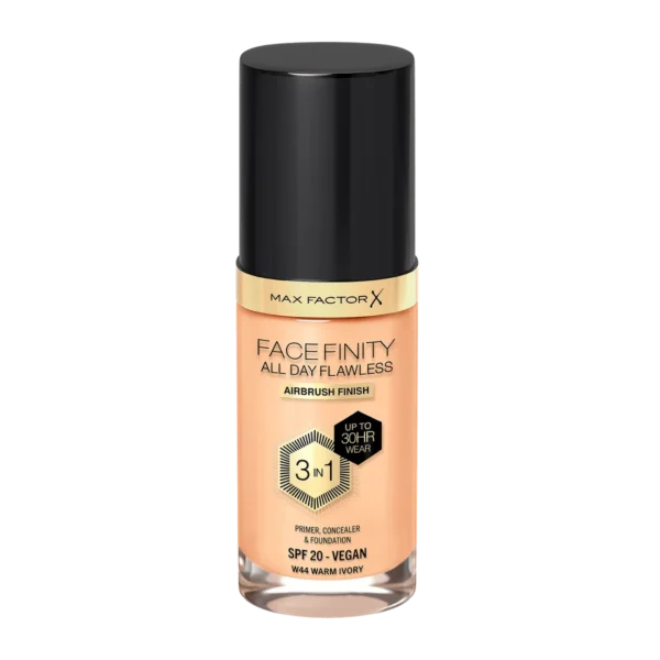 Max Factor Facefinity All Day Flawless Podkład do twarzy 3w1 W44 Warm Ivory, 30 ml