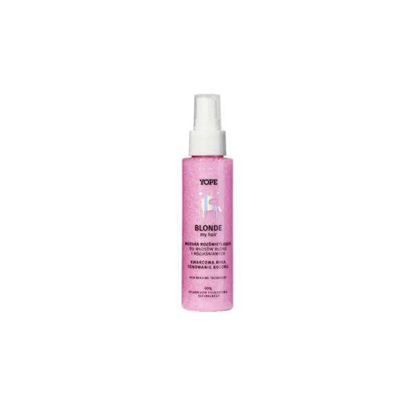 YOPE Blonde my Hair rozświetlająca mgiełka do włosów blond i rozjaśnianych Kwarc, 100 ml