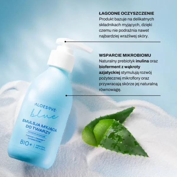 Aloesove Blue emulsja do mycia twarzy, 190 ml - obrazek 5