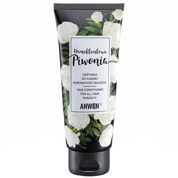 Anwen Humektantowa Piwonia odżywka do włosów o każdej porowatości, 200 ml