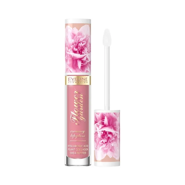Eveline Cosmetics Flower Garden kremowy błyszczyk do ust 02 Sweet Daisy, 4,5 ml