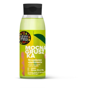 Farmona Tutti Frutti Ujędrniający olejek do kąpieli i pod prysznic Gruszka i Imbir + Detox Shot Mg, 400 ml