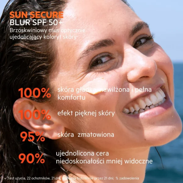 SVR Sun Secure Blur SPF 50+ nawilżający, kremowy mus ochronny, 50 ml - obrazek 5